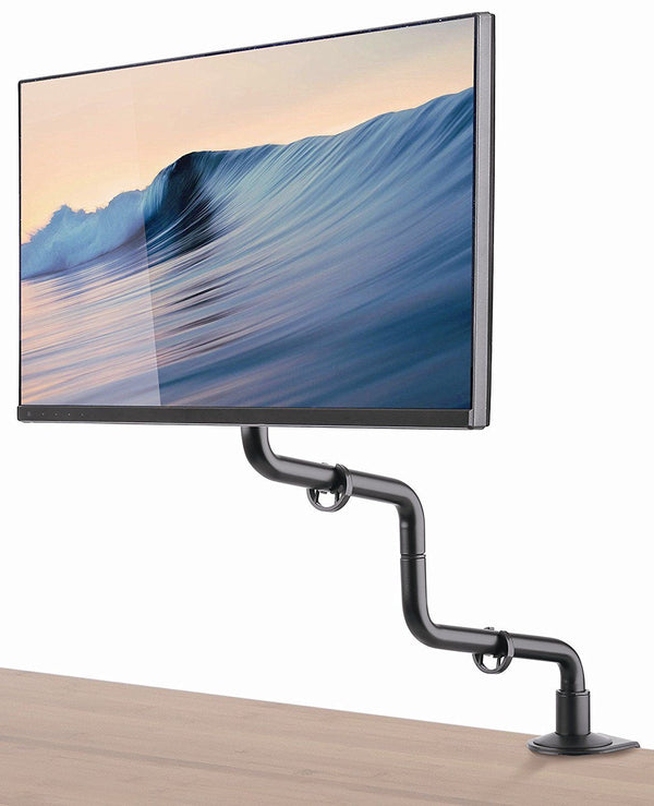 Full Motion Computer Monitor Desk Mount - Viewing Angle and Height Adjust