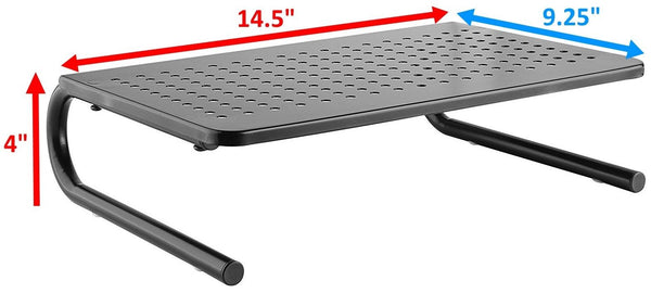 Computer Monitor and Laptop Desk Stand Riser - Organize Work space with Ergonomic Riser
