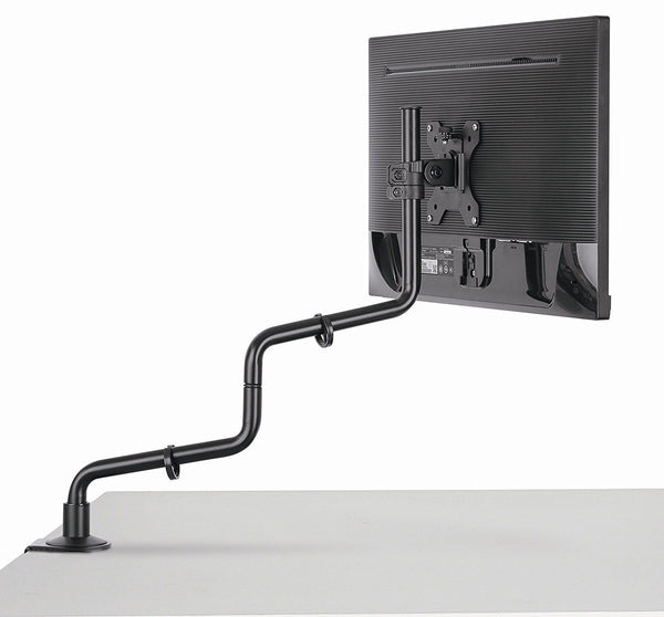 Full Motion Computer Monitor Desk Mount - Viewing Angle and Height Adjust