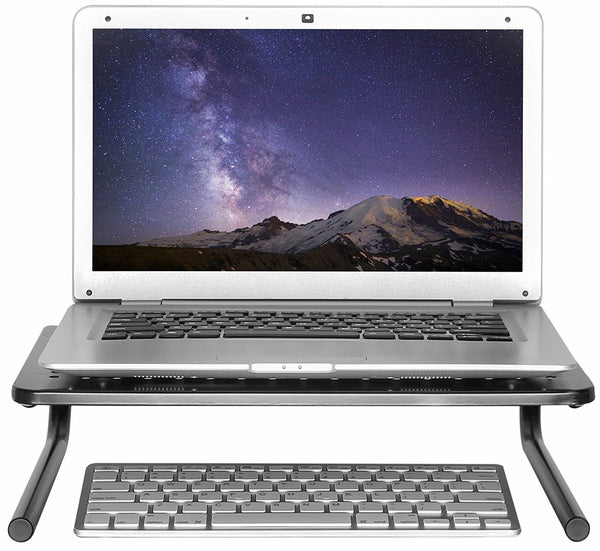 Computer Monitor and Laptop Desk Stand Riser - Organize Work space with Ergonomic Riser