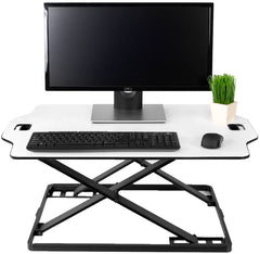 Ergonomic Desktop Standing Desk Converter - Height Adjustable Sit to Stand Pre Assembled