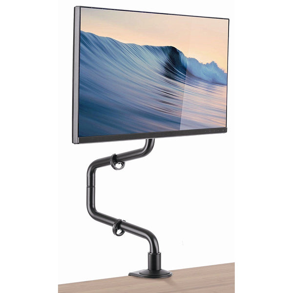 Full Motion Computer Monitor Desk Mount - Viewing Angle and Height Adjust