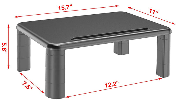 Adjustable Monitor Stand - Sturdy, Durable and Vibration Free Perfect for Monitors and Laptops