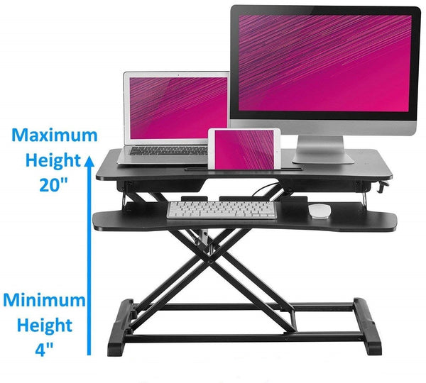 Husky Mount Adjustable Sit to Stand Desk 34
