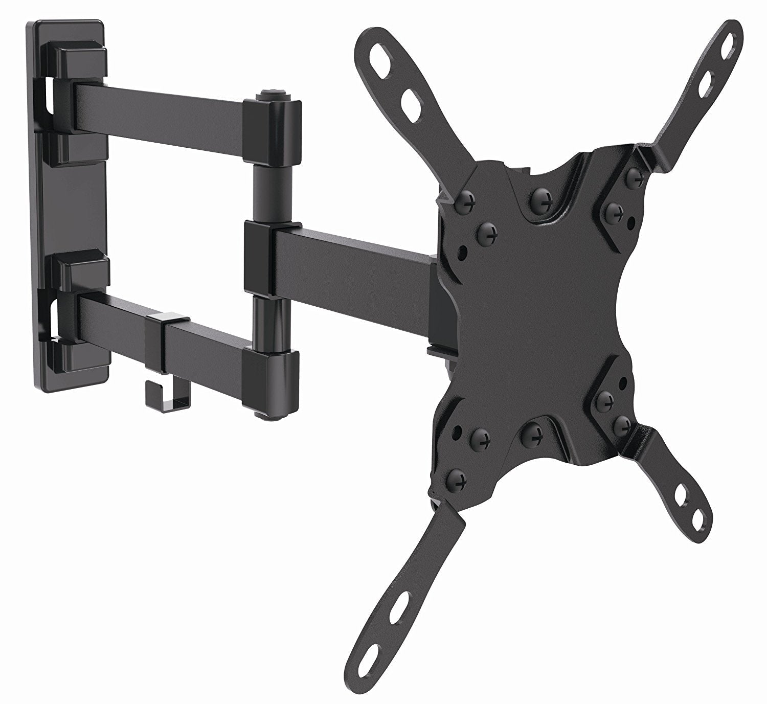 Husky Mount Full Motion TV Wall Mount Tilt Swivel for TVs sized 19 22 28 32"