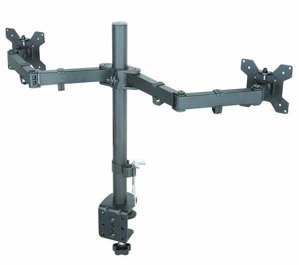 Desk Clamp Double Arm Monitor Mount for PC and Apple Monitors Full Motion for VESA 100x100
