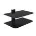 Double Shelf Floating Wall Black Glass DVD BluRay Player Cable Box Switch PS4