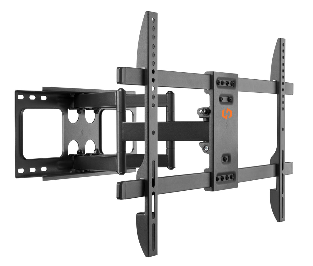 Husky Mounts Heavy Duty Full Motion TV Wall Mount Fits Most 32 – 55 Inch  LED LCD Flat Screen and Other with 400x400 400x200 300x300 300x200 200x200,  200x150 pattern, Loads 99 lb