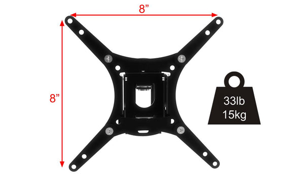 Small Size Tilt and Swivel TV Wall Mount Bracket for Screens Size 19