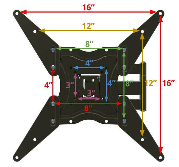 Husky Mount TV Wall Mount for TVs Size 32