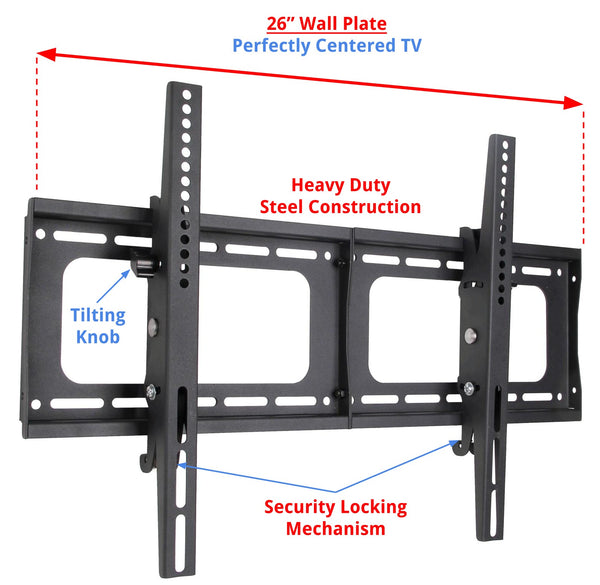 Husky Mount 32”-80” Tilting Heavy Duty TV Wall Mount