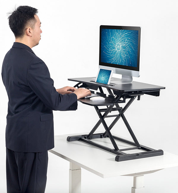 Husky Mount Adjustable Sit to Stand Desk 34