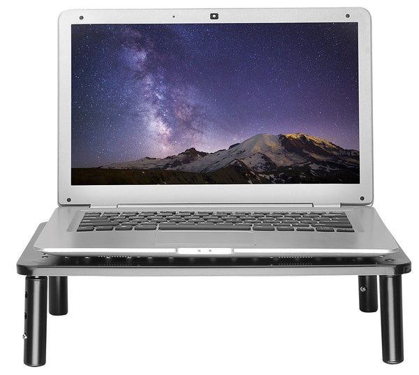Computer Monitor Laptop Riser Desktop Organizer Space Saver Adjustable Height