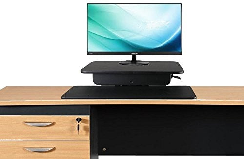 Height Adjustable Standing Desk Spring Assisted Double Level Desktop