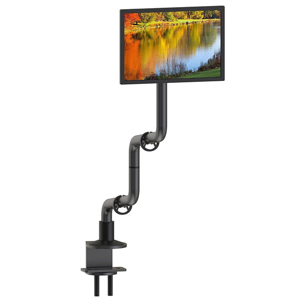 Full Motion Computer Monitor Desk Mount - Viewing Angle and Height Adjust