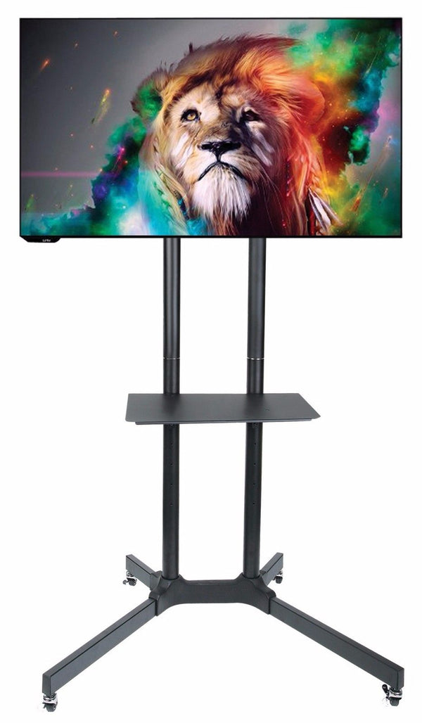 Mobile TV Cart Stand on Wheels for Flat Screen LCD LED TVS Fits 32″ to 70″
